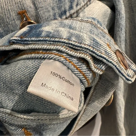 NWT Tuckernuck Denim Archie Jacket in Acid Wash, Size S - Picture 13 of 16